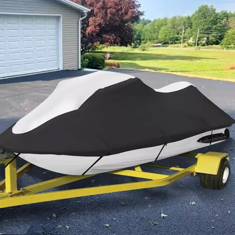 Motorboat Cover Protective Motorboat Waterproof 600D Oxford Cover Good Softness UV Protection For Winter Spring Summer And