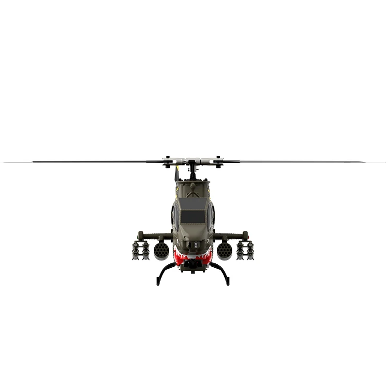 유샹 F112S AH-1 코브라 2.4G 9CH GPS 광학 흐름 위치 측정 LiDAR TOF 고도 유지 브러시리스 모터 1:32 스케일 RC 헬리콥터