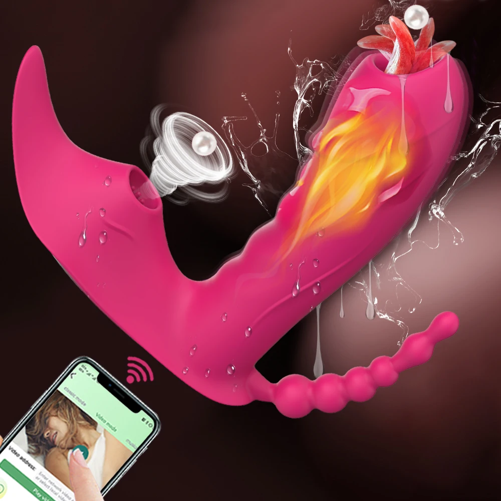 Female Masturbator 3 IN 1 Bluetooth APP Dildo Vibrator Vacuum Vagina Clitoris Suck Stimulator Sex Toys For Women Couple Adult 18