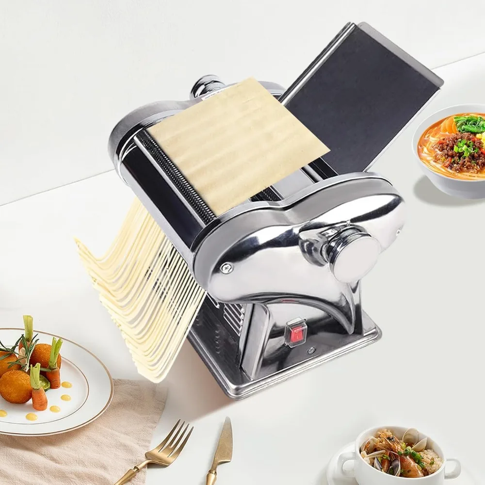Electric Pasta Rolling Machine，Pasta Pressing Pastry Making Machine，Commercial Stainless Steel Pasta Making Machine，Pasta Making 3