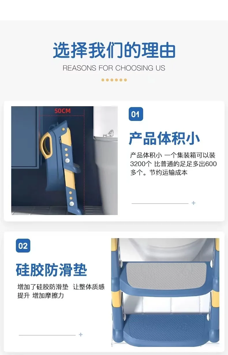 Stepped Childrens Toilet Foldable Foot Stool Multi-functional Toilet Boy Girl Baby Toilet Training