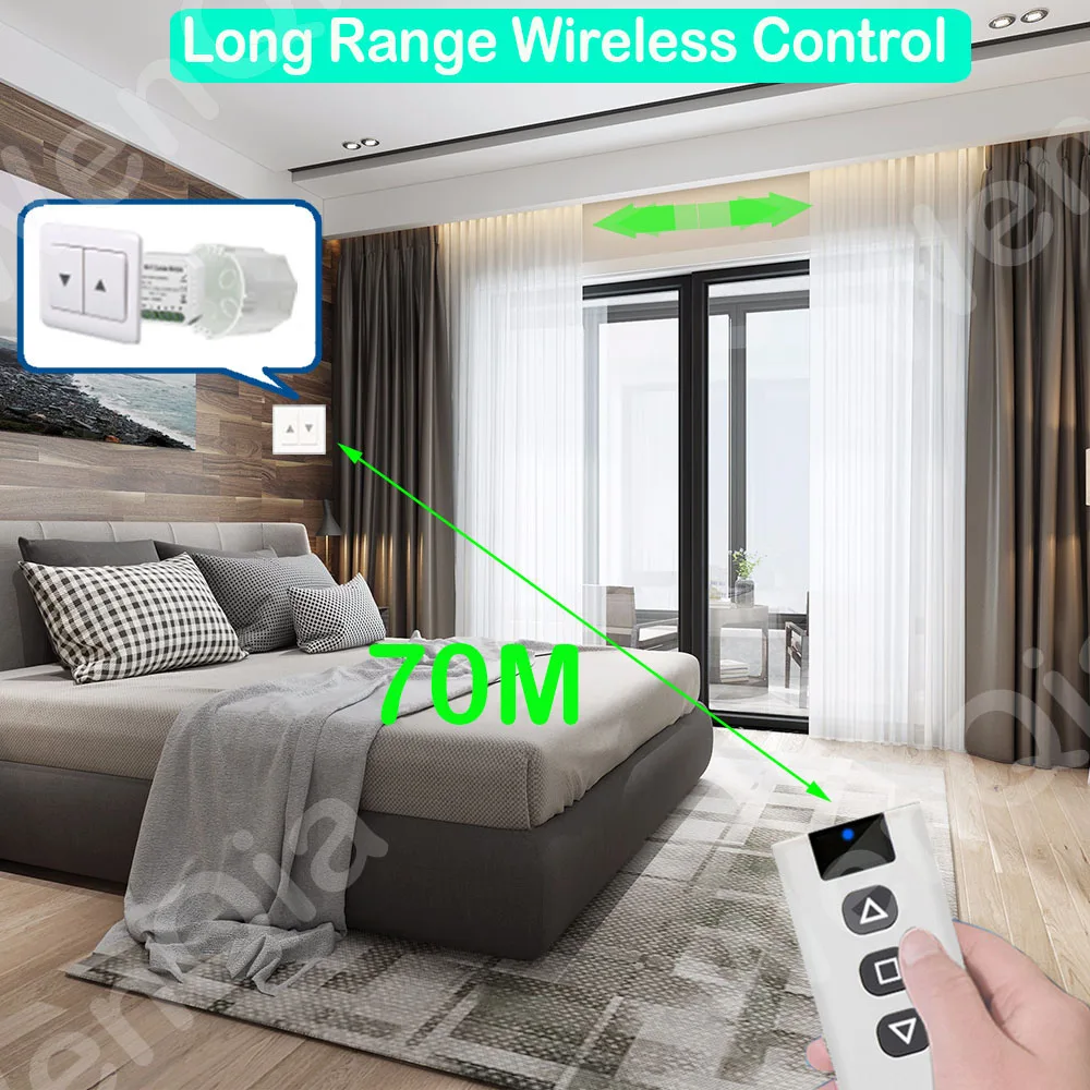 Moyic Módulo de interruptor de cortina WiFi Smart Life para Motor de  persiana enrollable Smart Home Control de voz Electrónica 1#