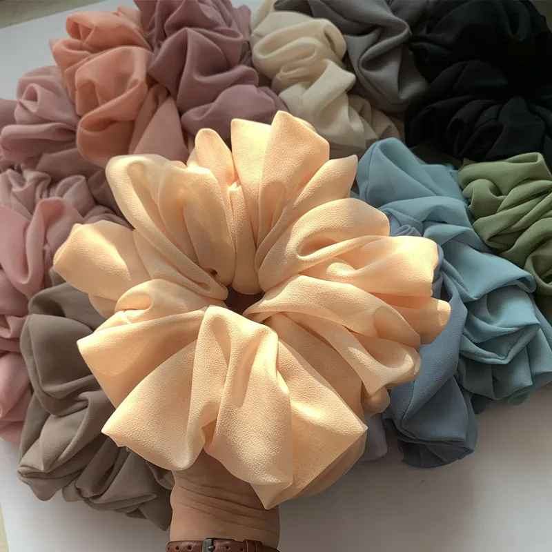 Plain Elastic Bubble Chiffon Instant Taenia Headband Women Soft Cool Hair Band Shawl Wrap Beach Cover-Up Stole Veil Muslim Snood 90 90cm luxury women muslim hijab square silk scarf satin headscarf plain woman veil solid handkerchief hair turban bandana 2023