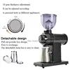 Electric Coffee Grinder (220V-240V) / flat Titanium burr 78mm / 10 steps can be set (White) (Black)(Yellow) 2