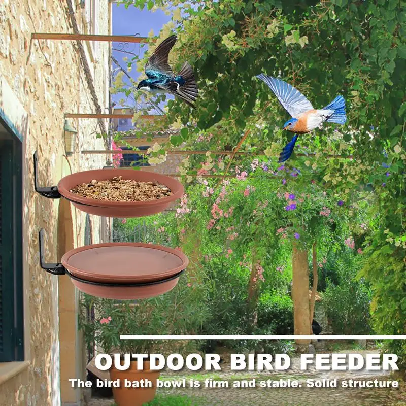 TreeMountedBirdFeederWallHangingBirdBathBowlParrotsWaterBowl