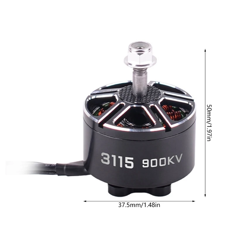 9 10 쿼드콥터 장거리 드론을 위한 경량 3115 900KV 브러시리스 모터 효율적이고 강력한 모터 수리