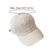 Bows Embroidered Kids Baseball Cap Girls High Ponytail Hat Adjustable Half-Hollow Top Children's Peaked Cap Summer Visor Caps 4
