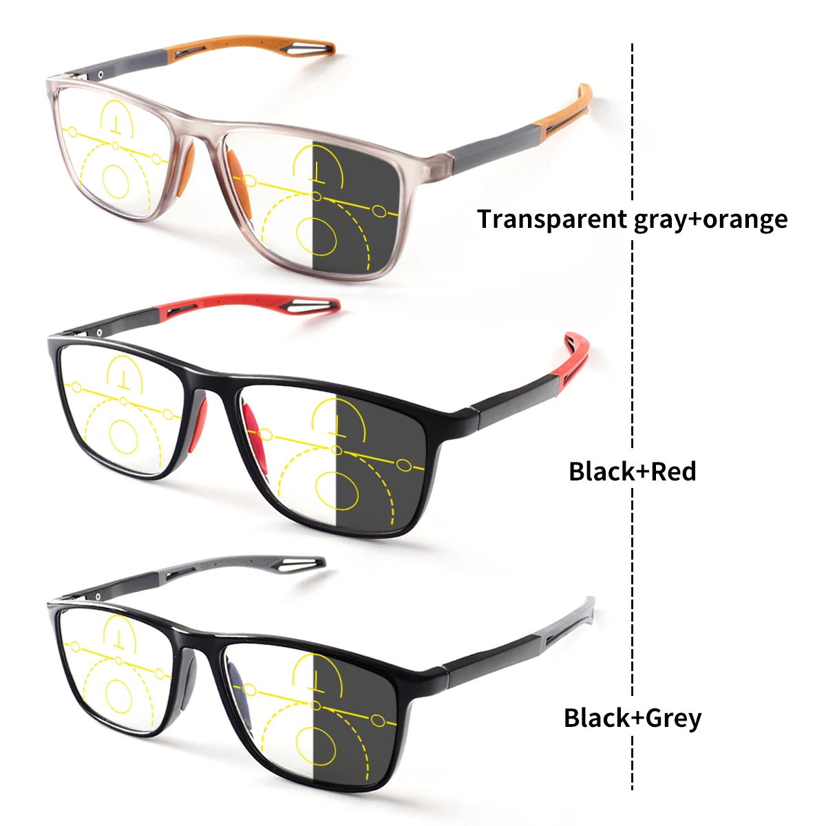 Occhiali Da Lettura Progressivi Uomo E Donna, Fotocromatici, Anti-luce - Foto 12