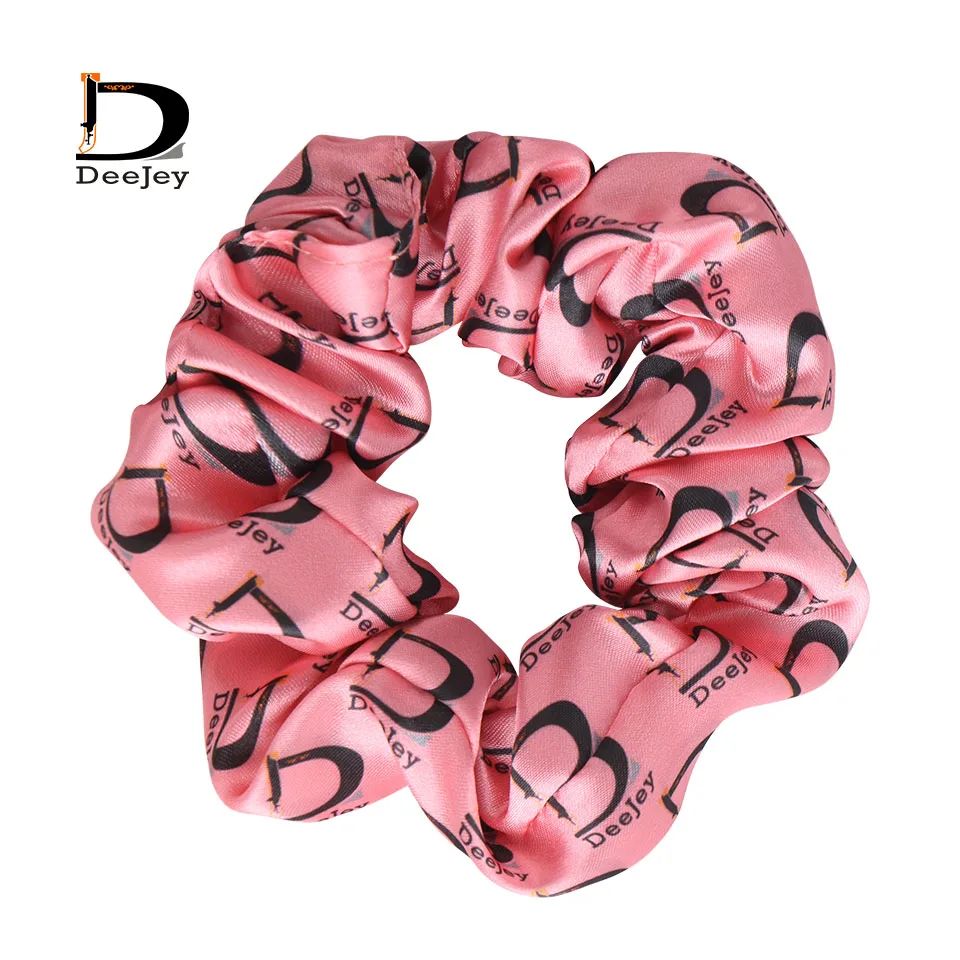 satin elastic hair tie bands soft scrunchie ponytail holders for ladies 10pc lot