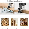 800W Wood Router Woodworking Electric Trimmer Wood Milling Engraving Slotting Trimming Carving Machine With Milling Cutter 4