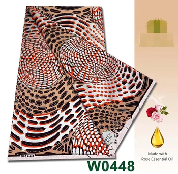 2022 New Grand Golden African Wax Glitter Glam Fabric Ankara Batik Material Good Quality Pagne 6 Yards For Sewing Wedding Dress 1