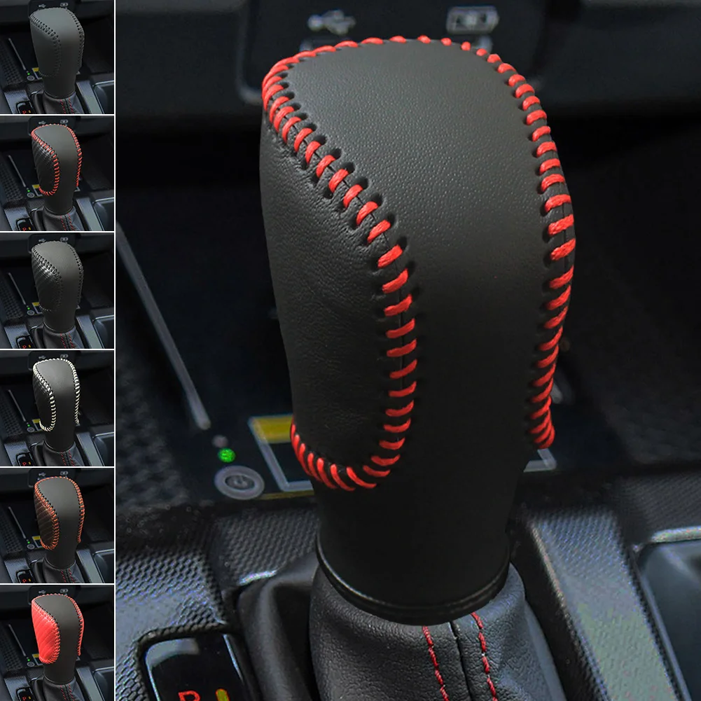

Leather Car Gear Shift Collars Head Knob Handbrake Grip Cover for Honda Civic 2016-2019 Fit 2020 2021 Accord 2014 - 2019