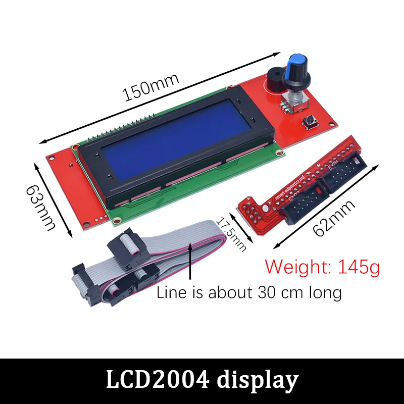 LCD-Display-Steuerplatine Für 3D-Drucker – 3,1 Zoll, Kompatibel Mit Anet A8, A6, A4, E2