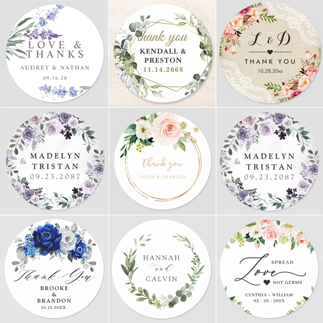 100 Pieces. Customized Wedding Stickers, Invitations Seals, Favors Labels,  Add Your Photo, Picture, Text, Personalised, Custom - AliExpress