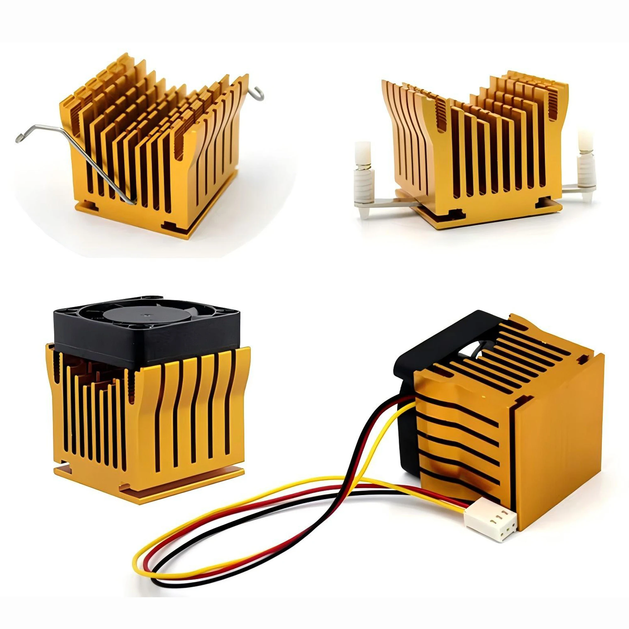 SSD Heatsink Aluminum Heatsink CPU Cooler Computer Case Cooling Fan 1 Piece Heatsinks DIY North Bridge Heat sink Cooler with 40mm Fan 12V 40x40x10mm 40x40x20mm Cooling Fan