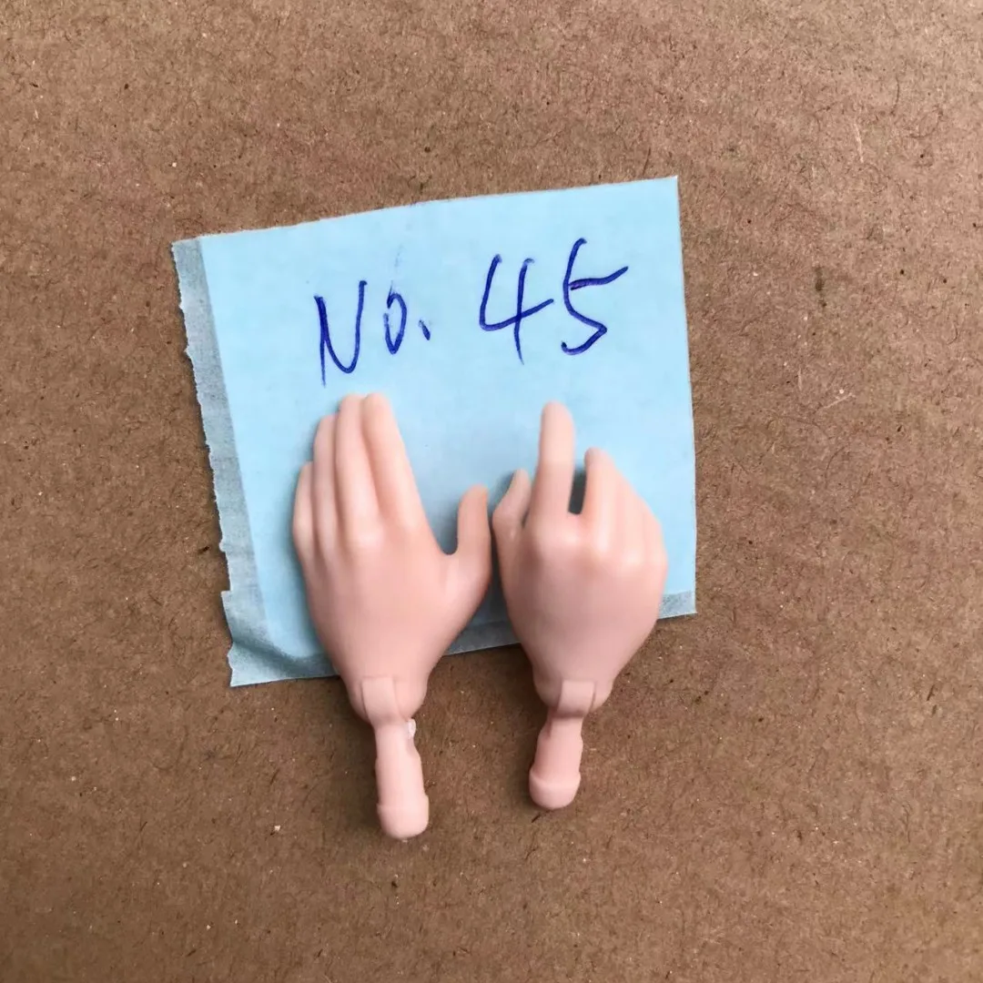 1/6 Doll Replacements Hands Elbows Feet Black Brown White Beige White Pink Skin Doll Parts Original Doll Accessories