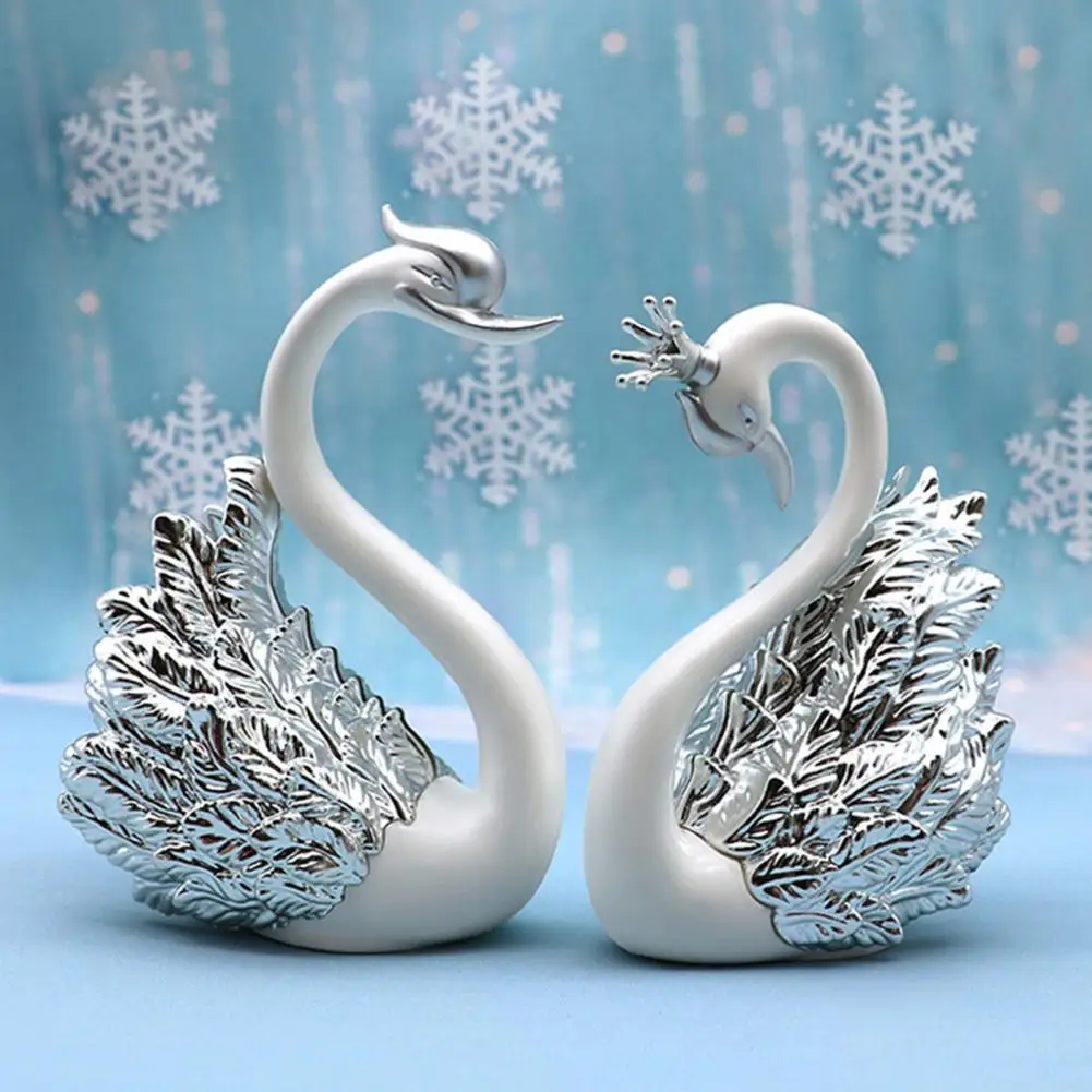 Cake Swan Decoration Cake Cap Swan Cake Ornament Fashion Crown Swan Birthday Cake Topper Per La Festa Di Anniversario Di Matrimonio
