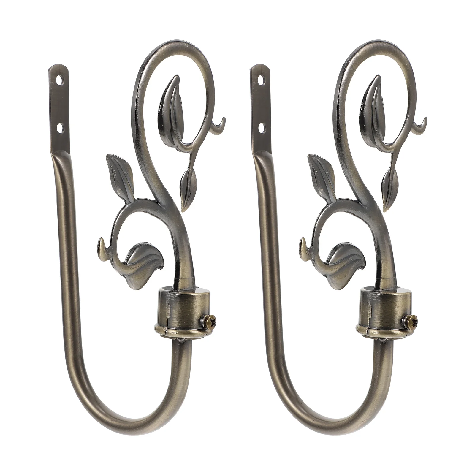 

2pcs Iron Curtain Hooks Household Metal Curtain Accessories Curtain Wall Hook
