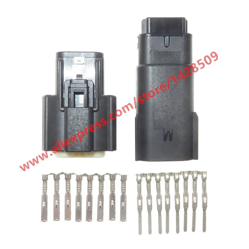 Description Picture 3 of item1 Set 8 Pin Automotive Electrical Headlight Light Socket Auto Plug For Ford Chevrolet 33472-0801 33482-4801