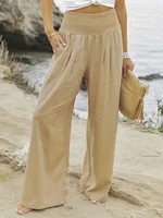 New Spring Women's Casual Pants, Casual Style, Comfortable Mid Waist Long Pants for Women - Image 3