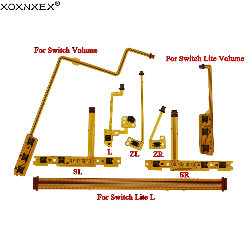 Dual Function Control Ribbon Flex Cable for Power, Volume, and Button Control