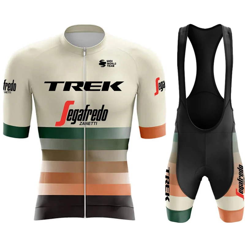 

Road Bike Uniform Man Cycling Pants Mtb TREK Complete 2024 Set Clothing Bib Clothes Summer Men Shorts Sports Laser Cut Male Suit