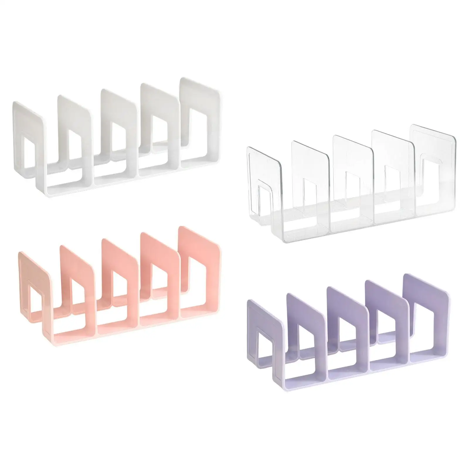 Book organizer Book holder Book stand Acrylic bookends office supplies wardrobe divider shelf desk organizer for libraries