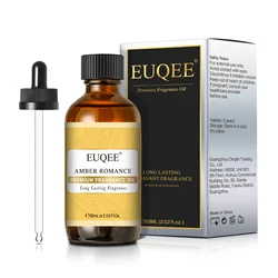 EUQEE Amber Romance 60ml Fragrance Oils For DIY Soap Candle Making Lilac Leather Sea Breeze Pumpkin Pie Coffee Aroma Oil