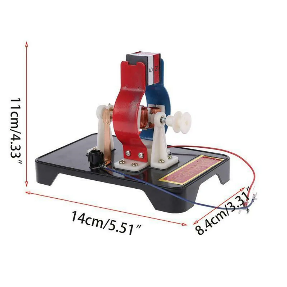 DIY Simple DC Electric Motor Model Assemble Kit For Kids Physics Science Educational Toys Simple Permanent Magnet DC Motor Model