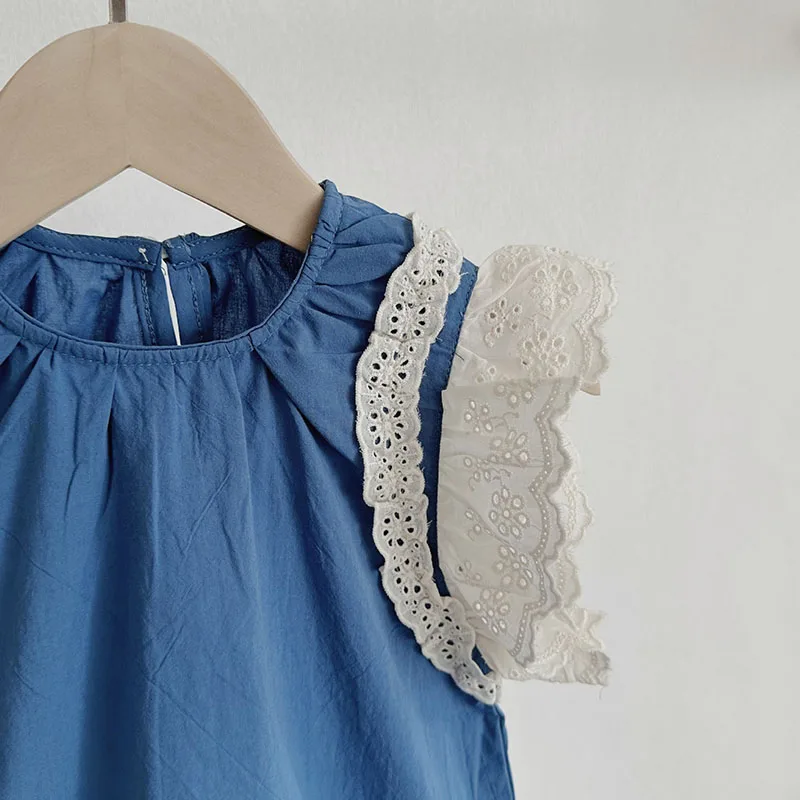 Cute Baby Girls Lace Bodysuit Summer Clothing