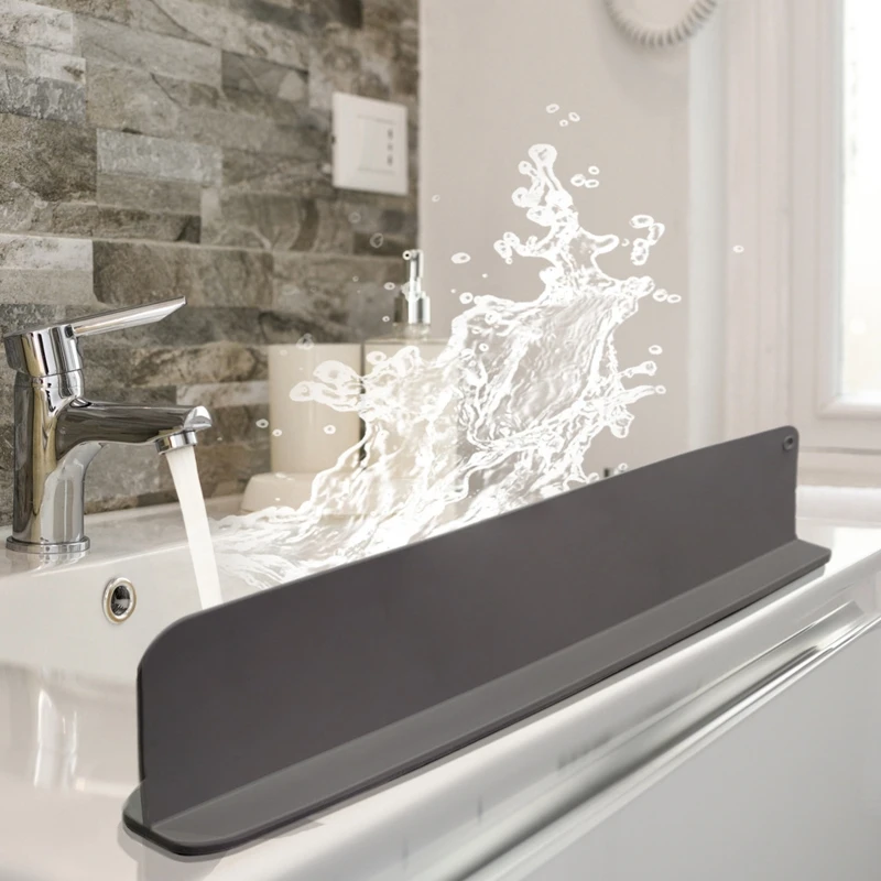 New Sink Splash Guards Suction Cup Household Sink Washing Splash Proof Clapboards