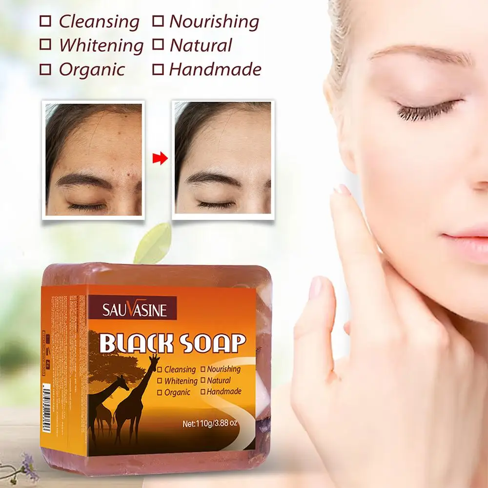 

Черное мыло, Отбеливающее Африканское мыло для черной кожи, против пятен, Отбеливающее Питательное очищающее мыло для женщин, капли G7M4