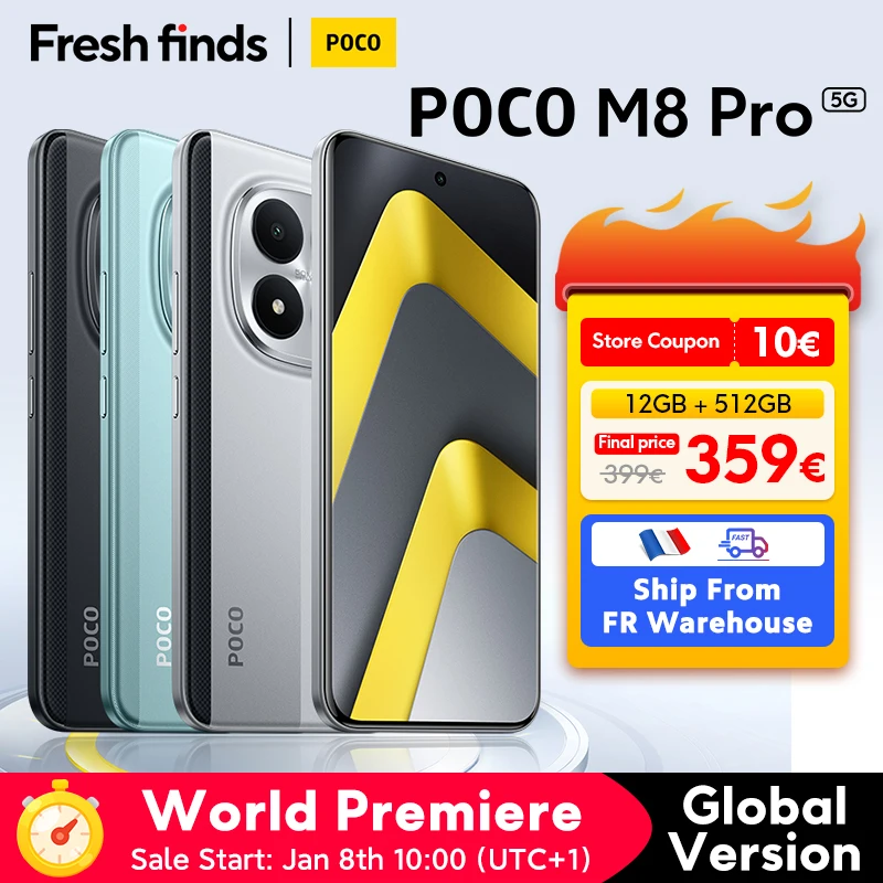 Smartfon POCO M8 Pro 5G z EU za $395.77 / ~1465zł