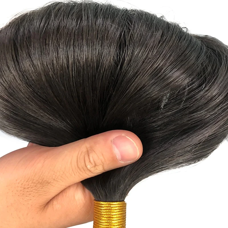 Bone Straight Bulk Hair For Braiding Raw Indian Hair Bundles No Weft Bulk For Braiding Human Extensions