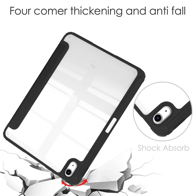 Sleek Acrylic Tablet Case with Pencil Holder