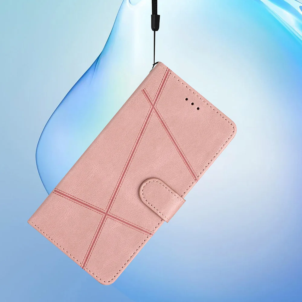 Magnetic Flip Leather Wallet Case with Card Holder and Stand – Anti-Fall Phone Cover