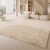 Cream Style Living Room Decorative Carpet Abstract Lines Bedroom Carpet Beige Minimalist Art Luxury Rug Plush Soft Study Rugs IG 1