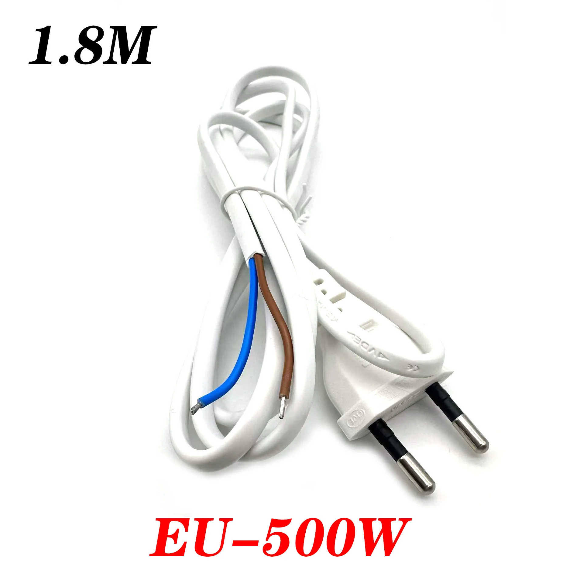전기 선풍기 진공 식기 세척기용 전원 익스텐션 코드, EU 재배선 케이블 플러그, 1.8m 0.75 mm², 20 개