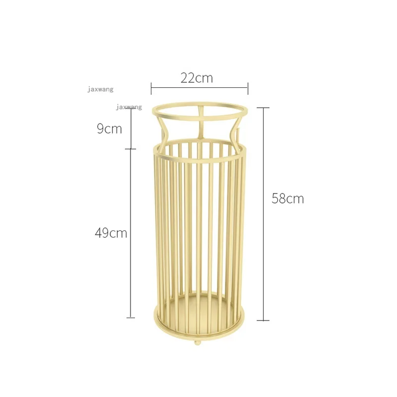 Nordic Wrought Iron Restaurant Umbrella Stands for Hotel Lobby Hallway Porch Umbrella Holder Household Furniture Bucket
