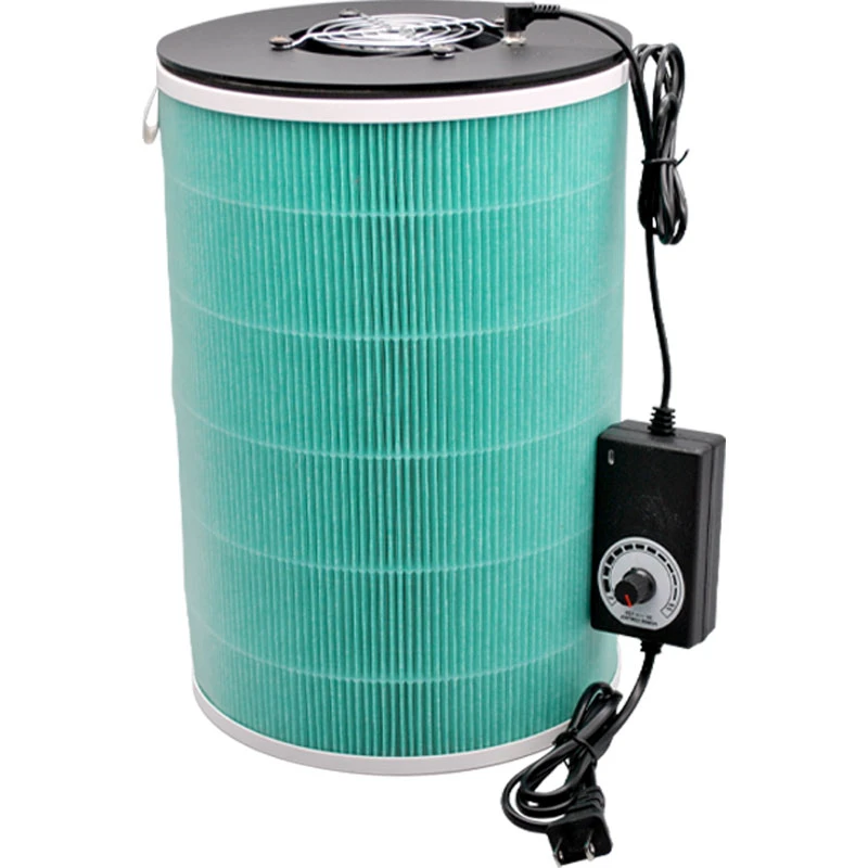 DC12V DIY homemade air purifier with stepless speed regulation fan for