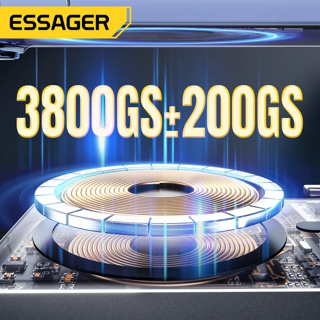 Essager 5000mAh Thin Magnetic Wireless Power Bank, 20W Fast Charging 4