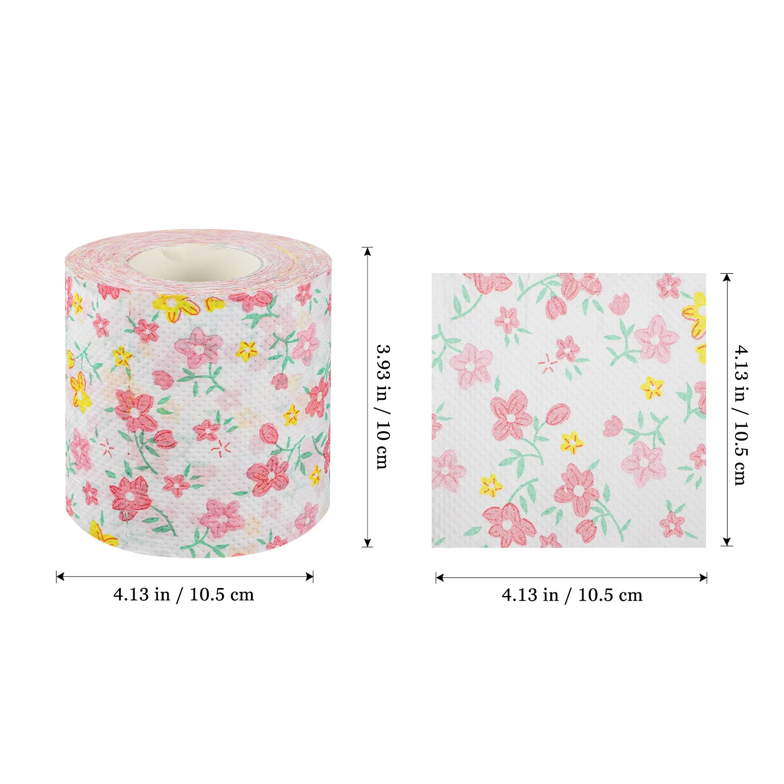 Of Floral Printed Toilet Papers Flower Pattern Toilet Tissues Rolled Paper Decorative Napkins For Home Office Travel