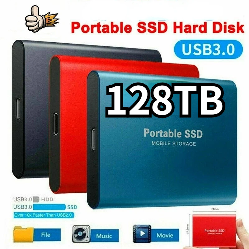 2023HighspeedExternalHardDrive500GB2TB4TB8TBUSB31SSD25