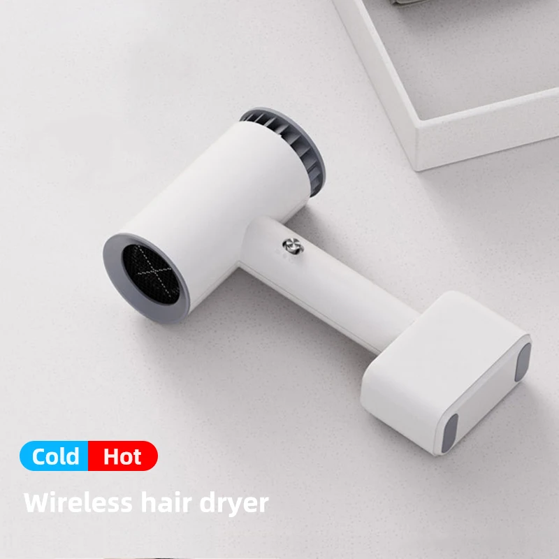 

Cordless Hair Dryer Rechargeable Hot & Cold Wind Hair Dryer Wireless Portable Travel Blow Dryer for Painting Outdoor Camping Pet
