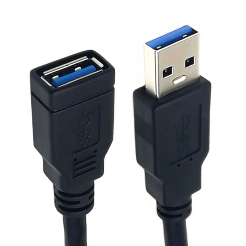 USB 3.0 연장 케이블 5M/3M/1.5M/0.5M/0.3M 초고속 USB 3.0 연장 코드 Windows Mac PC 용 USB 3.0 남성-여성 케이블