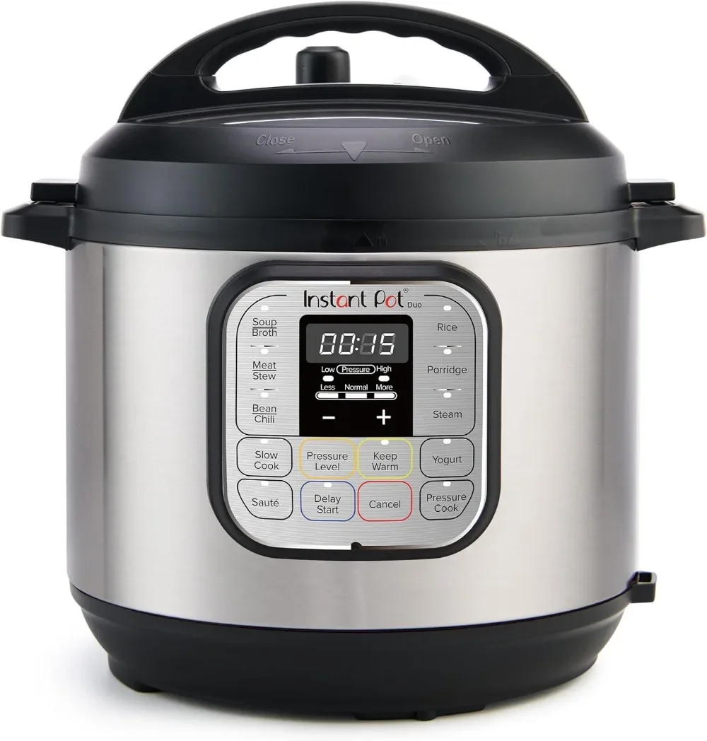 XMSJ-Instant Pot Duo 7 en 1 – Olla multifunción de 5,7 L – Acero inoxidable cepillado, olla a presión grande, olla de cocción le