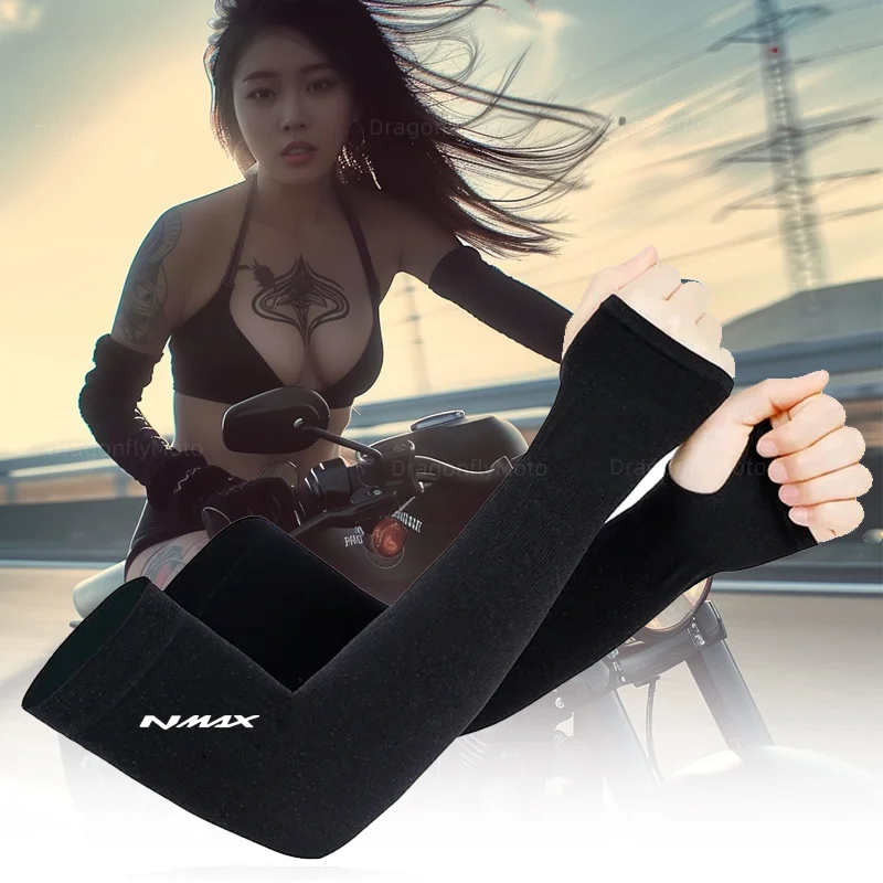 Per Yamaha Nmax 155 Nmax 125 N-Max 150 N-Max 155 2015-2020 Summer Ice Silk Maniche Lunghe Anti-Scottatura Anti-Uv Arm Cover Uomo Donna