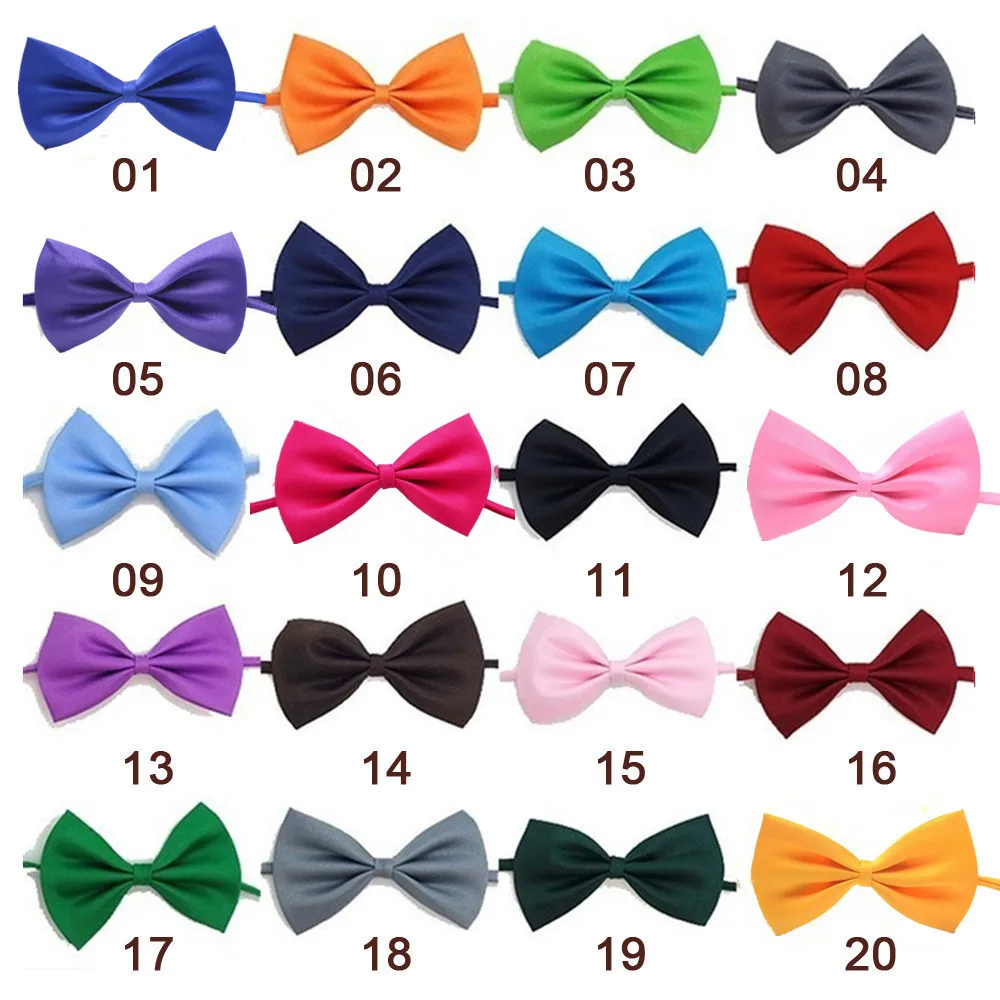 20/50/100pcs/lot Pet Dog Bow Tie Bowknot Collars Cat Dogs Necklace Neck Tie Adjustable Strap Grooming for Puppy Pet Accessories christmas pet bowknot collar holiday cats dog bow tie adjustable neck strap pet collars with bell puppy kitten necklace supplies