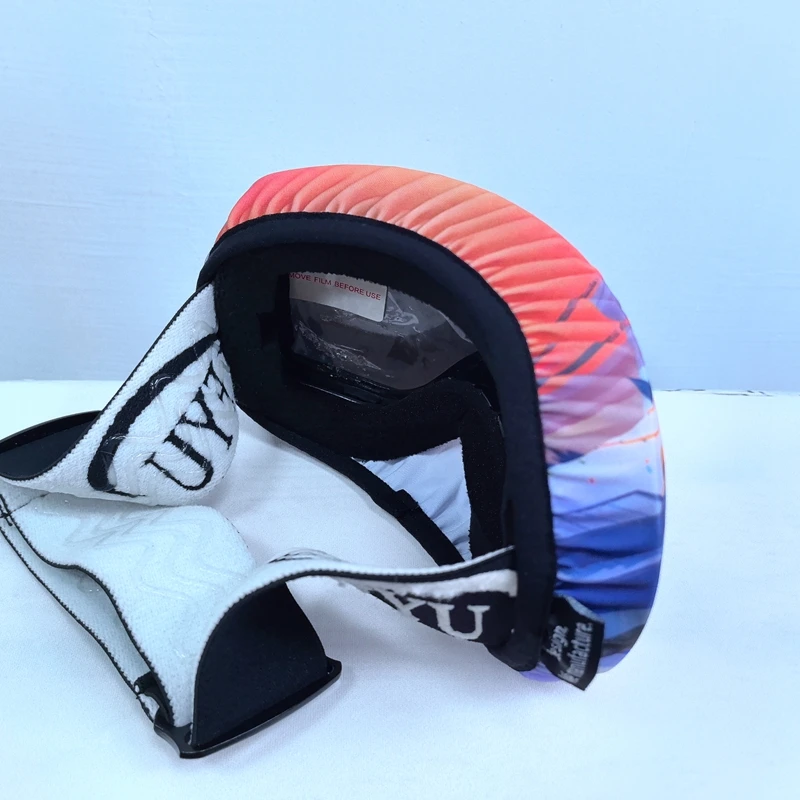 Customer Pattern Soft Bag Snowboard Goggles Protective Cover Hot Sale Microfiber Ski Goggle Lens Cover 6