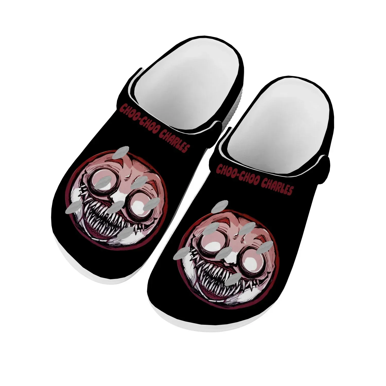 Choo Choo Charles Home Clogs Cartoon Game Mens Womens Youth Boy Girl Sandals Shoes Garden Custom Made Shoes Beach Hole Slippers